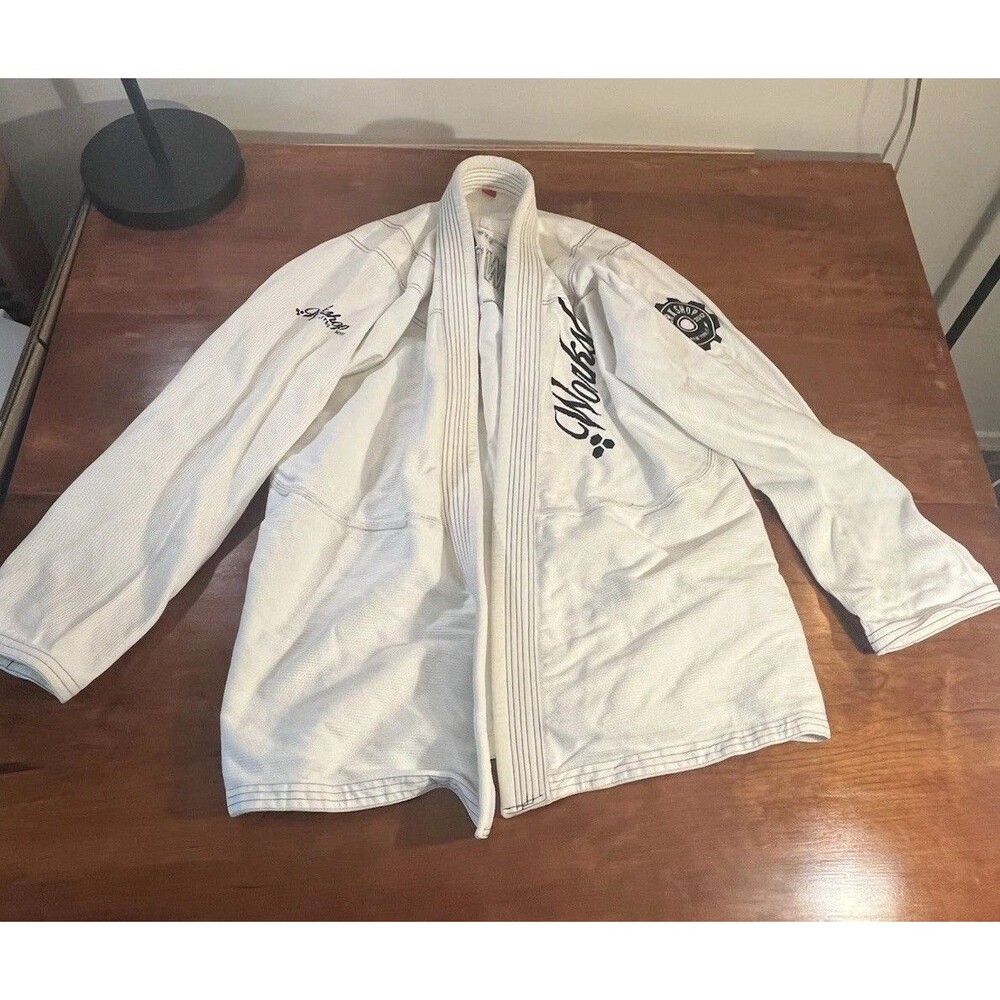 Workshop Jiu Jitsu NYC BJJ Gi Jacket Top White A4 Est. 2012 Patch embroidered